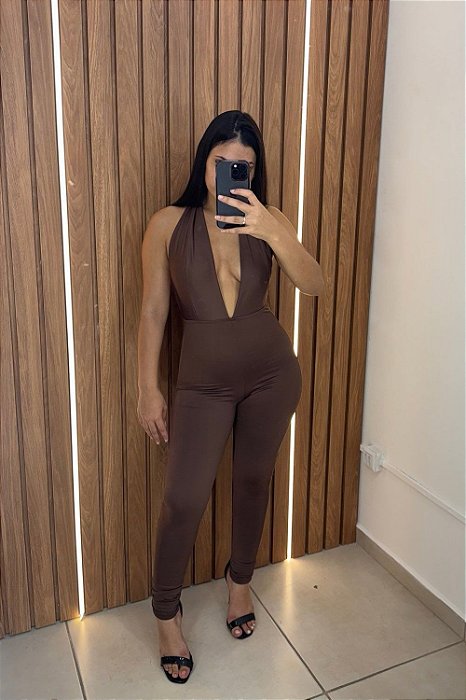 Macacão Tania Marrom