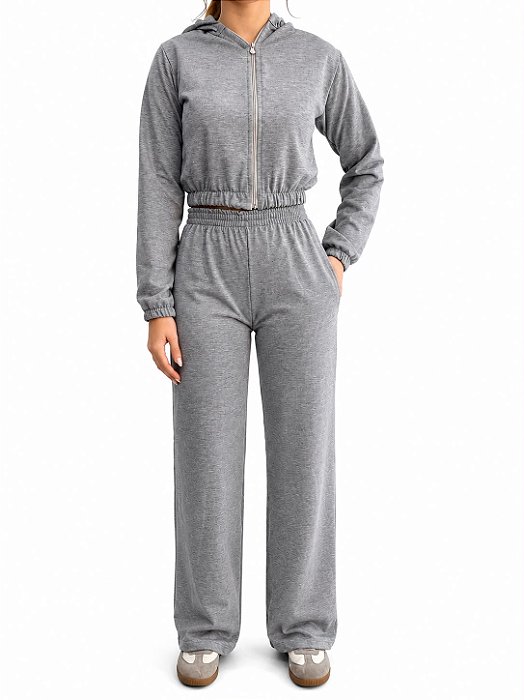 Conjunto moletom wide leg
