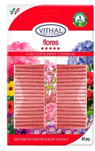 Fertilizante Italiano  em Bastonetes Flores Vithal 30 Unidades