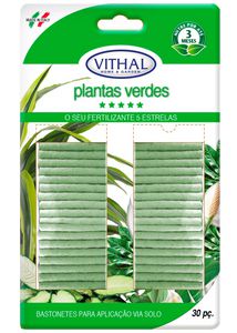 Fertilizante Italiano  em Bastonetes Plantas Verdes Vithal 30 Unidades