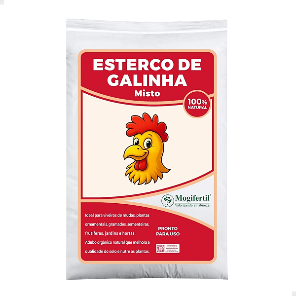 ADUBO ORGÂNICO ESTERCO DE GALINHA (FRANGO) 5 KG