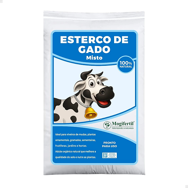 ADUBO ORGÂNICO ESTERCO BOVINO / GADO CURRAL 5 KG