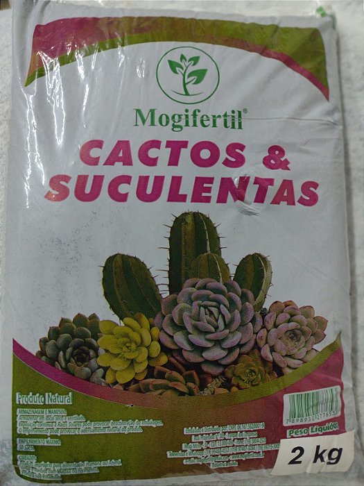 Substrato Terra Especial Para Cactos E Suculentas 2kg