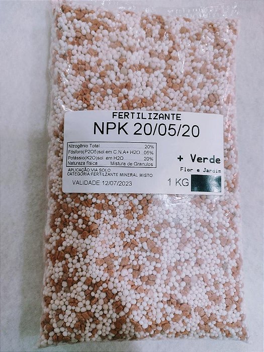 ADUBO FERTILIZANTE NPK 20 05 20 1KG