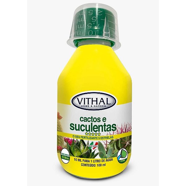 Fertilizante Liquido Para Suculentas Vithal 100ml