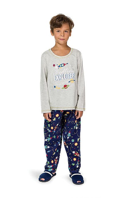 Pijama Masculino Infantil Astronauta