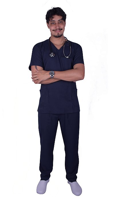 Conjunto. Cirúrgico Unissex Liso S/Touca - Gabardine