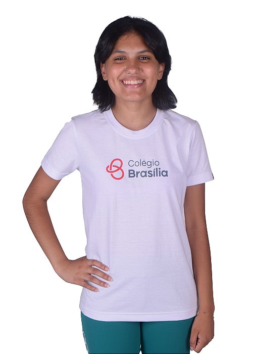 (C)BRA042 -Ed infantil/ Fundamental - Camiseta Unissex M/Curta M/M - Branco