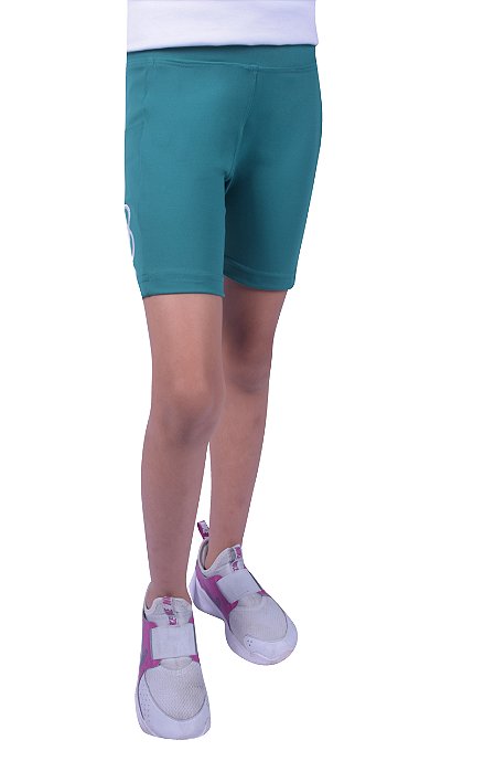 (B)BRA068 -Ensino Fundamental -Bermuda Feminina Suplex - Verde