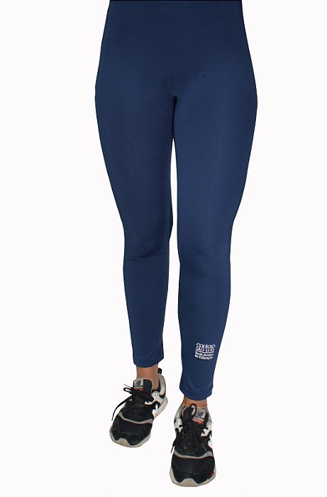 (A) Colégio São Luís - Calça legging suplex - s/costura frontal e nas laterais - CSL039