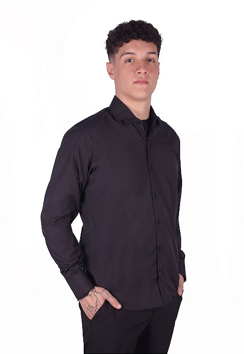 Camisa Social Masculina M/Longa SLim
