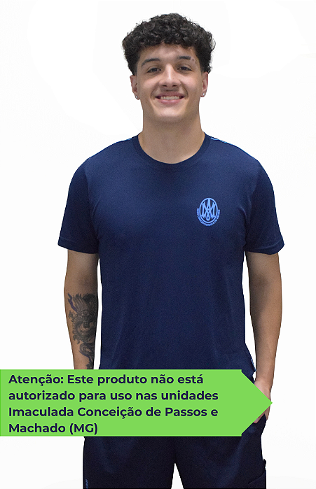 (A) RED035 - Camiseta Manga Curta - Poliamida (Azul Marinho)