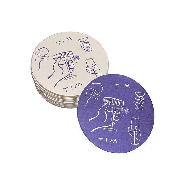 DUPLA DE BOLACHAS PORTA COPOS - BRINDE