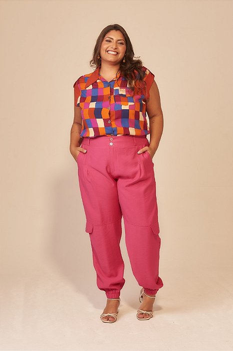 Calça Jogger Liocel Rosa
