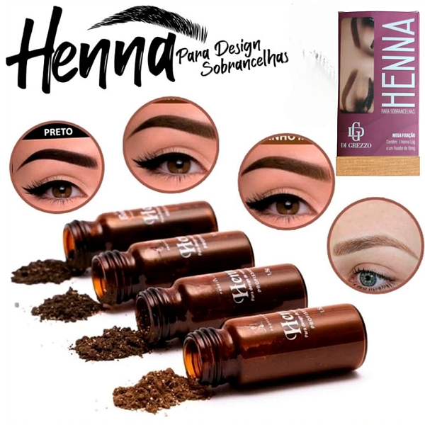 Box Henna Com 24 Unidades