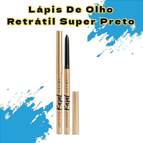 Lápis de Olho Preto Retrátil- Vivai