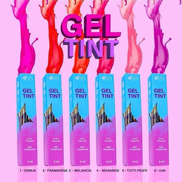 Gel Tint Lip Tint Alta Fixação Isis Rezende Gloss Labial Não Transfere