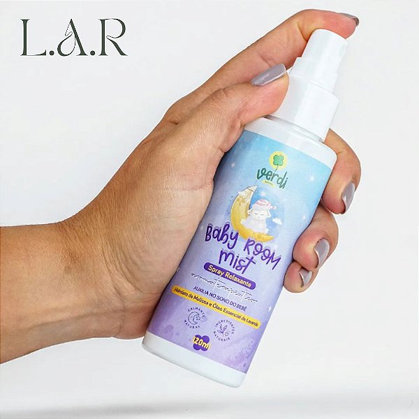 Baby Room Mist Relaxante Infantil Lavanda e Melissa _ Verdi Natural