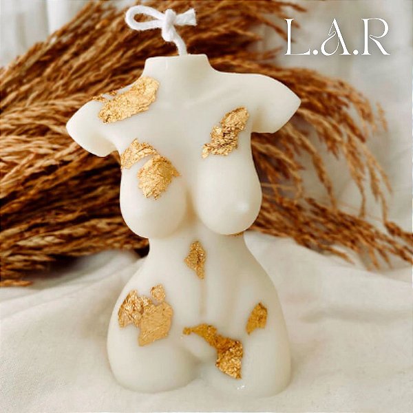 Vela Decorativa Deusa Vênus Gold