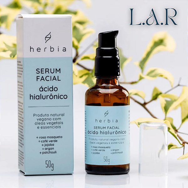 Sérum Facial com Ácido Hialurônico 50 g _ Herbia Cosméticos