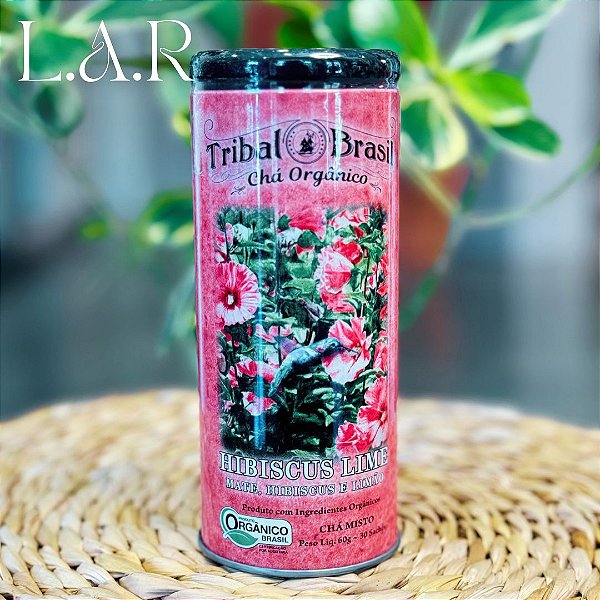 Chá Orgânico Hibiscus Lime Lata - Tribal Brasil