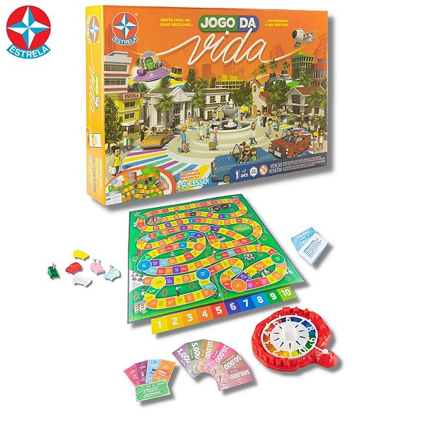 JOGO DA VIDA TABULEIRO ESTRELA FAMILIA SIMULAÇÃO DIVERTIDO - Lepetiti  Brinquedos