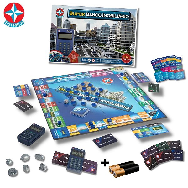 JOGO DE TABULEIRO BANCO IMOBILIARIO MUNDO ORIGINAL ESTRELA