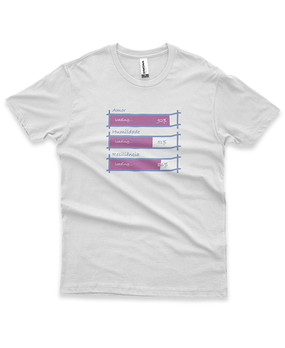 Ágape Carita®️ Carregando ::: Camiseta Exclusiva ::: Branca