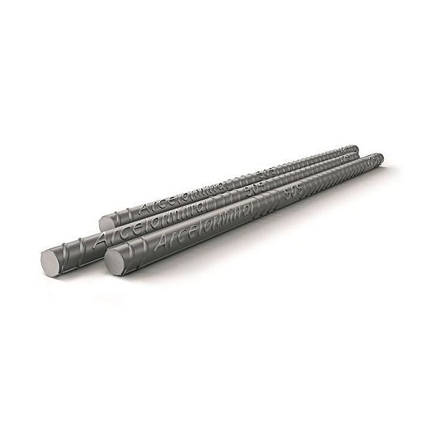 Vergalhão Aço Nervurado CA-50 10mm (3/8") Barra 12m