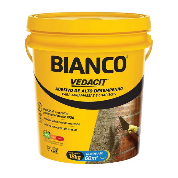 Aditivo para Chapisco Bianco 18kg Branco Vedacit