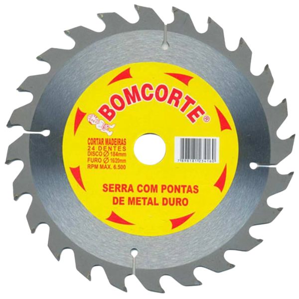 Disco de Corte de Madeira 4 1/2X20mm 24 dentes - Bom Corte