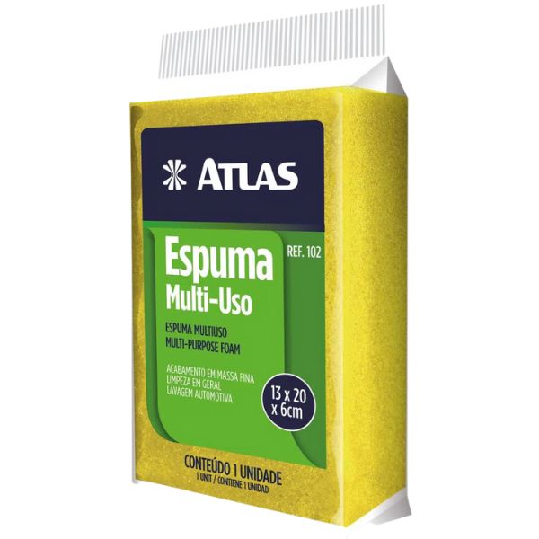 BLOCO DE ESPUMA 13X20X6CM - ATLAS