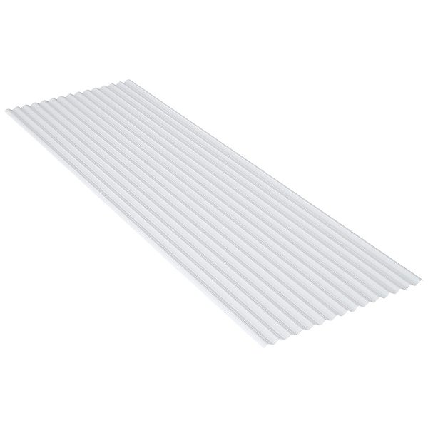 TELHA DE PVC LEITOSA 2,44 x 0,50m -FORTLEV