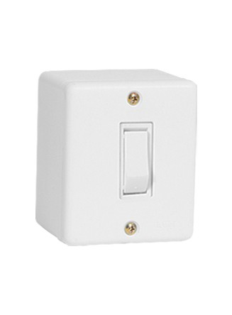 Interruptor 1s simples sobrepor sistema x branco - Ilumi