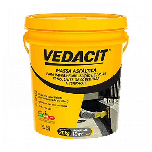 CARBOLASTICO LAJE  20KG - VEDACIT