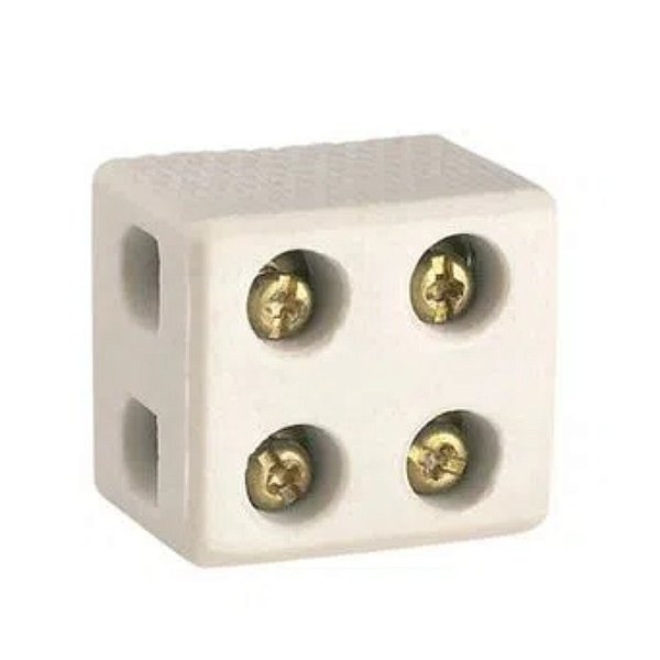 CONECTOR PORCEL BIPOLAR 10MM 10A 250V