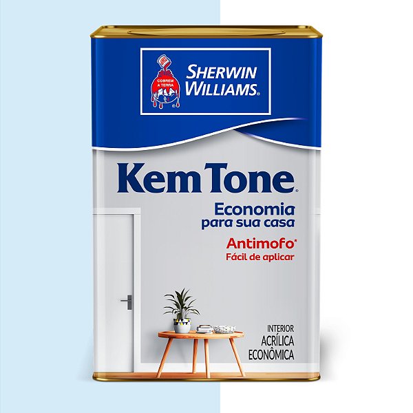 TINTA KEMTONE AZUL HORTENSIA 18L - SHERWIN-WILLIAMS