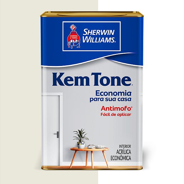 TINTA KEMTONE BRANCO GELO 18L - SHERWIN-WILLIAMS