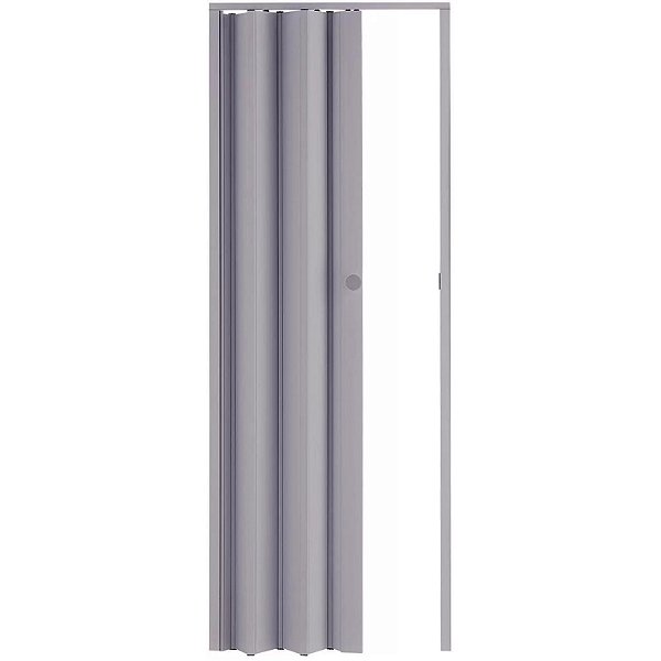 PORTA SANFONADA 84 CM CINZA CLARO