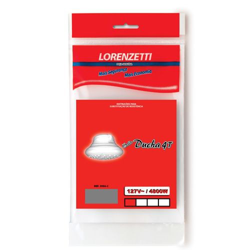 RESISTÊNCIA ORIGINAL 4 TEMPERATURAS BELLA DUCHA 127V/4800W LORENZET