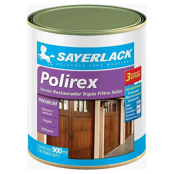 VERNIZ BRILHANTE POLIREX MOGNO 900ml - SAYERLACK