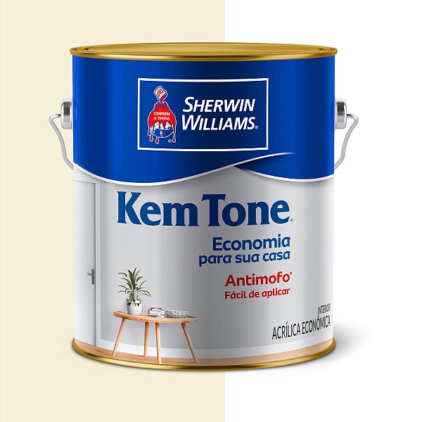 TINTA KEMTONE BIANCO SEREN 3,600L - SHERWIN-WILLIAMS
