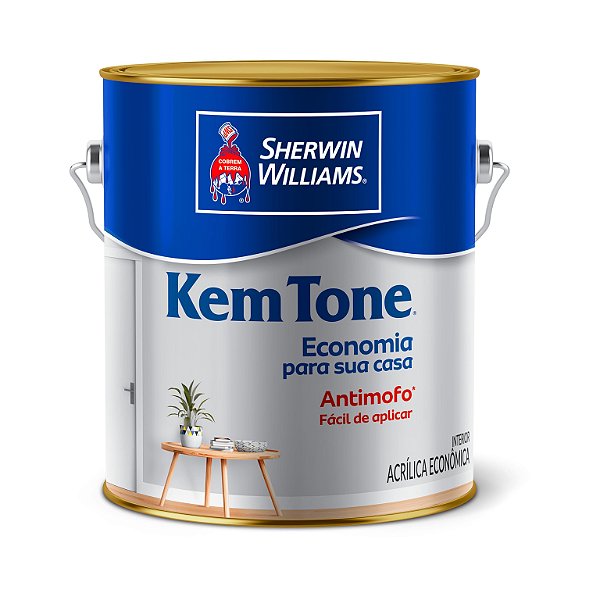 TINTA KEMTONE BRANCO NEVE 3,600L - SHERWIN-WILLIAMS