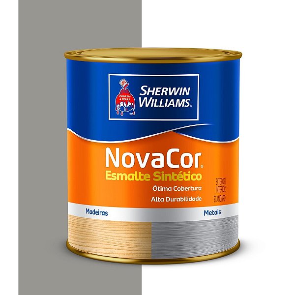 TINTA ESMALTE CINZA ESCURO 900ml NOVACOR ALTO BRILHO  - SHERWIN WILLIAMS
