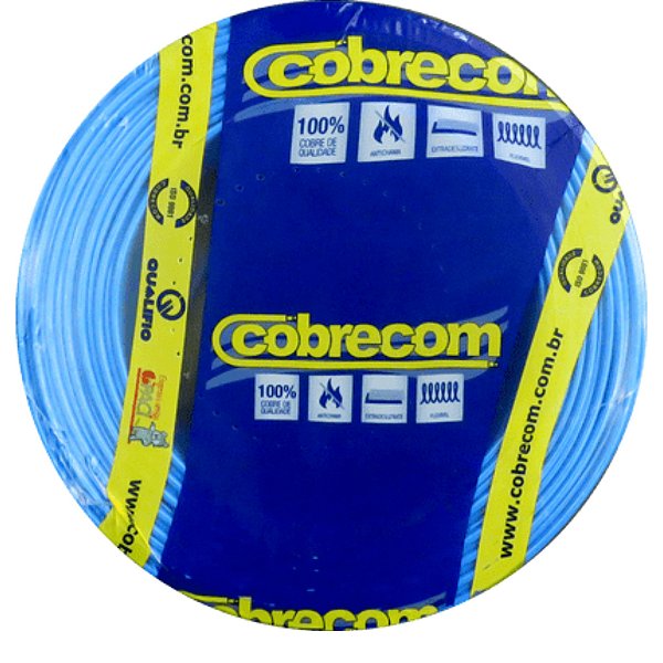 CABO FLEXÍVEL 4mm² 750V AZUL 100M - Cobrecom