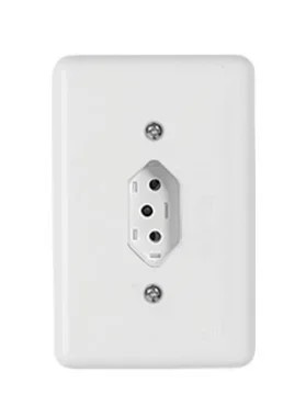 TOMADA 2P+T BRANCO STYLUS 20A/250V 4x2 - ILUMI
