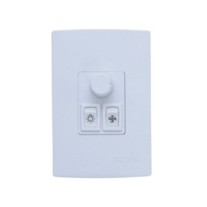 CONTROLE VENTILADOR ROTATIVO + 1 LAMPADA BRANCO - QUALITRONIX