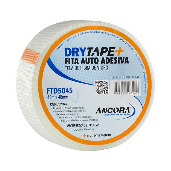 FITA TELADA FIBRA DE VIDRO 48mmX45m - ANCORA
