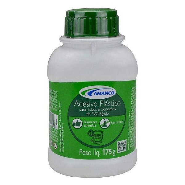 ADESIVO PVC FRASCO C/ PINCEL 175gr - AMANCO