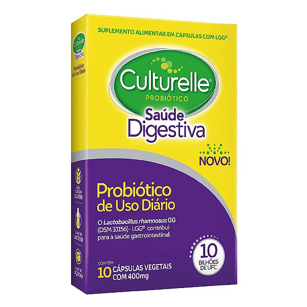 Probiótico Culturelle Saúde Digestiva Com 10 Cápsulas